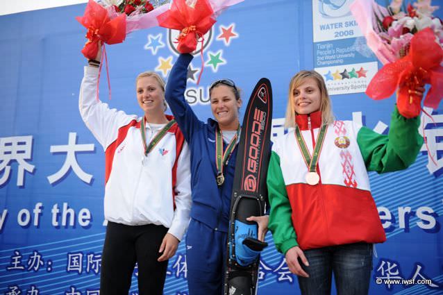 Мария Веремчук (Беларусь) заняла 3-е место в слаломе на Чемпионате мира 2008 среди студентов