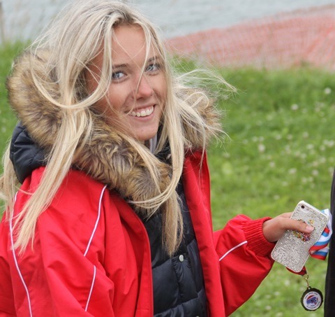 Мария Лещенко - чемпионка Европы в слаломе до 17 лет (фото Марины Амельянчик)