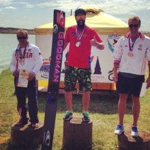 Игорь Морозов, Владимир Рянзин, Сергей Камышенко - чемпион и призеры чемпионата России 2014 на трамплине (фото из ФБ Игоря Морозова)