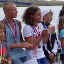 На церемонии награждения победителей первенства России 2015 (фото из ФБ Татьяны Чураковой)