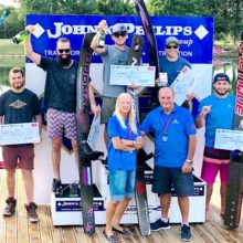 Игорь Морозов, Райан Додд и Фредди Крюгер на подиуме Stokes Pro-Am 2018. Фото из ФБ
